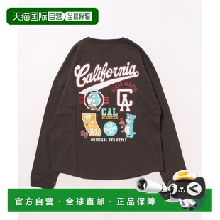 日本直邮Ocean 卡通熊背印设计 Pacific T恤 男童 儿童长袖 1h可退