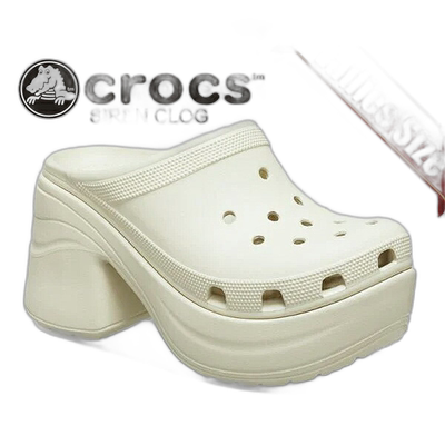 日本直邮crocs SIREN CLOG BONE 208547-2y2 Bone 女士穆勒凉鞋厚