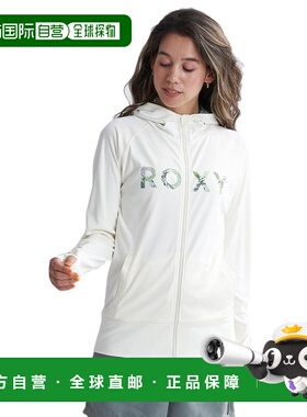 日本直邮ROXY 女士长袖 SIMPLY BOTANICAL 标志抓绒上衣拉什guard