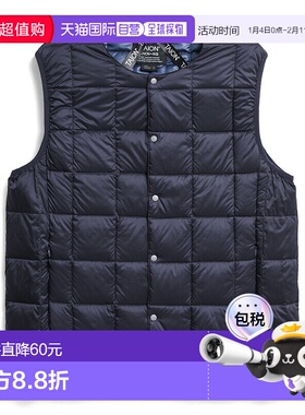 日本直邮TAION 圆领纽扣内衬羽绒背心 TAION-004