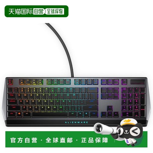 【日本直邮】Dell戴尔游戏用键盘 英语配列CherryMX赤轴 AW510K-D