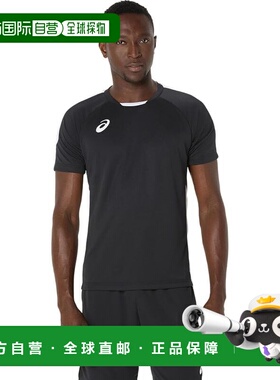 【日本直邮】亚瑟士 足球运动短袖 2101A307 黑色