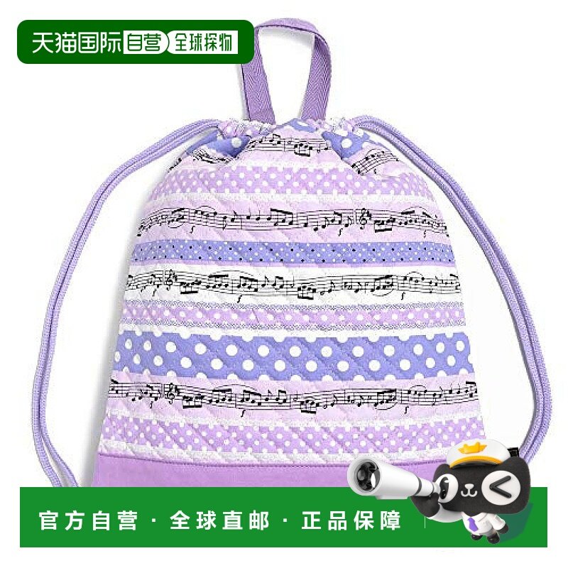 【日本直邮】Colorful Candy Style 抽绳收纳包 薰衣草色 波点音