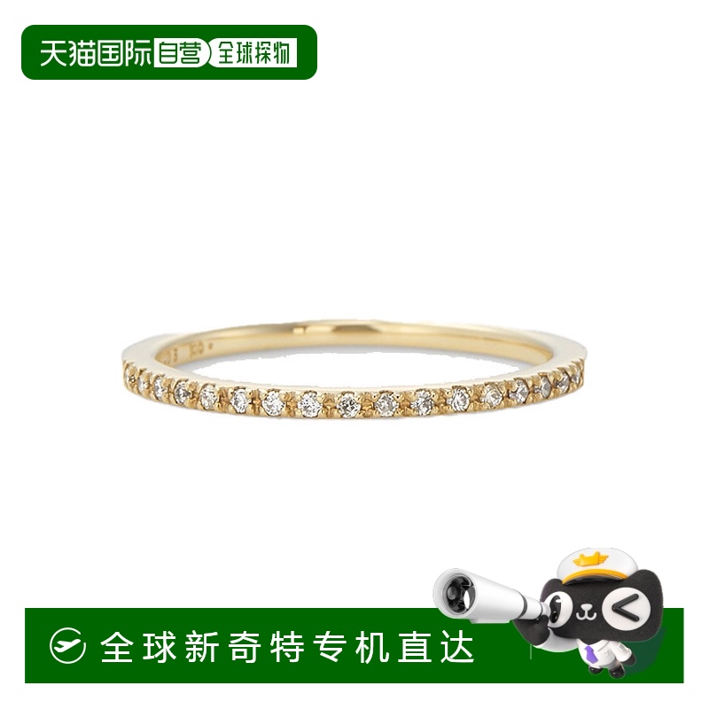 日潮跑腿Agete阿卡朵女士10K金钻石精致戒指纯净精美经久不变礼物