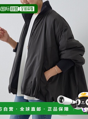 日本直邮BEARDSLEY 女装 宽松连帽中绵外套 双口袋半拉链设计 BEZ