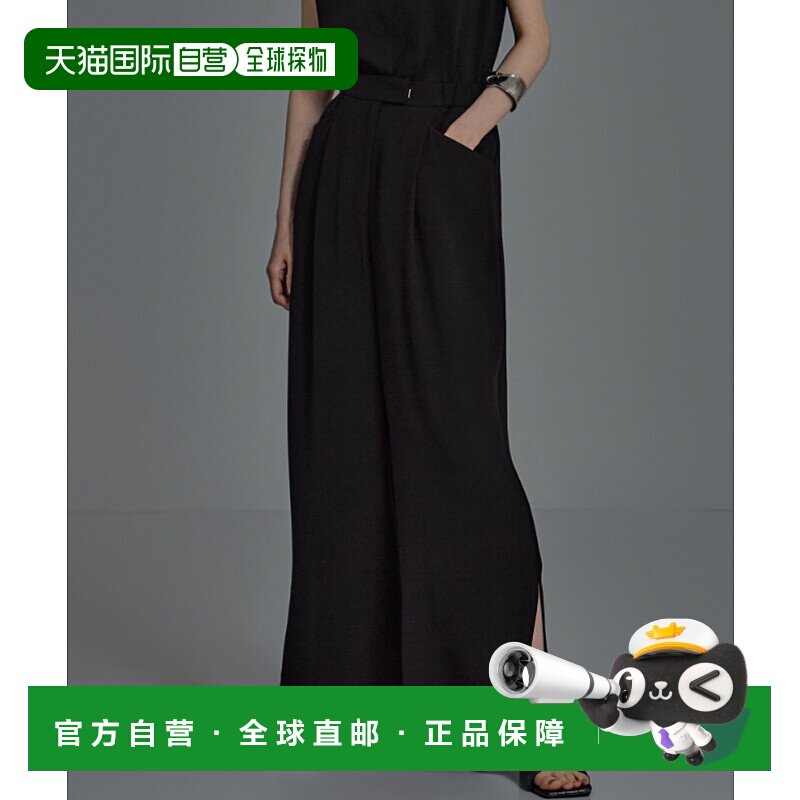 1h可退 日本直邮STUDIOUS 女士侧开叉缎面长裤 125340037阔腿裤