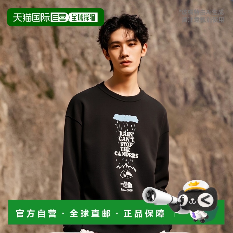 日本直邮THE NORTH FACE 男女款天气印花卫衣 SELNM5MQ01北面