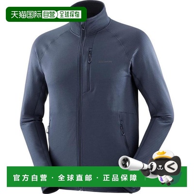 日本直邮SALOMON 男士ESSENTIAL LIGHTWARM全拉链抓绒中层夹克