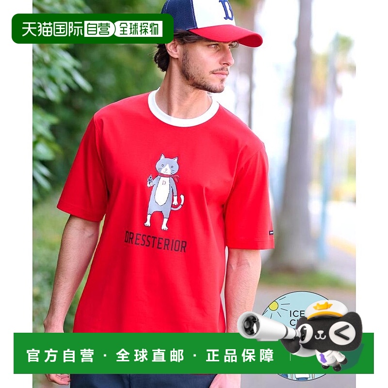 日本直邮DRESSTERIOR ICE CLEAR COTTON 猫T恤 [DR1233EM035523]