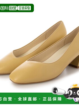 日本直邮RANDA 真皮杏仁头女鞋 RA041BW015731 黑色高跟鞋单鞋