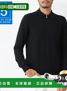 日本直邮Gran Sasso 男士半拉链针织 Polo衫 M/L 货号 55125 1429