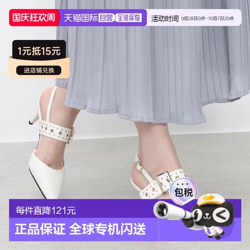 日本直邮LiBERTYDOLL 154-1164 办公休闲 6.5cm 鞋跟露跟细高跟铆
