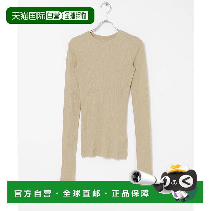 1h可退 日本直邮Ninety Percent 女装 简约修身 精致罗纹T恤 UWA4图片