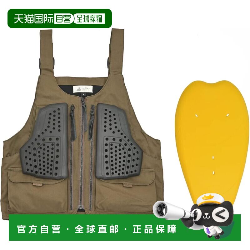 【日本直邮】Daytona摩托车背心 四季用 配护具 胸部/背部 卡其色