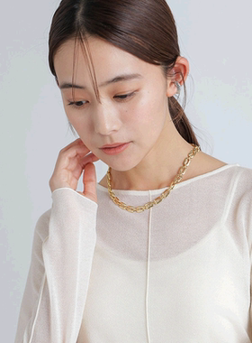 1h可退 日本直邮nano・universe女士复古厚重链条项链 时尚饰品 显