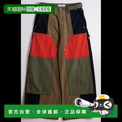 日本直邮FDMTL FA26PN12C 拼接双膝裤水洗