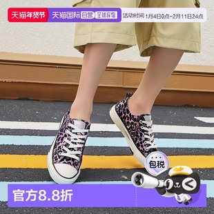 日本直邮日潮 CONVERSE匡威 女款 All Star(R)豹纹低帮运动鞋板鞋