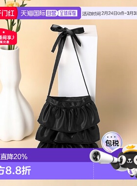 日本直邮日潮 GRL 蝴蝶结肩带荷叶边托特包手提包斜挎包TR792