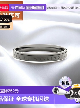 日本直邮Daniel Wellington 经典戒指 深灰色 64 戒指配饰 指环 D