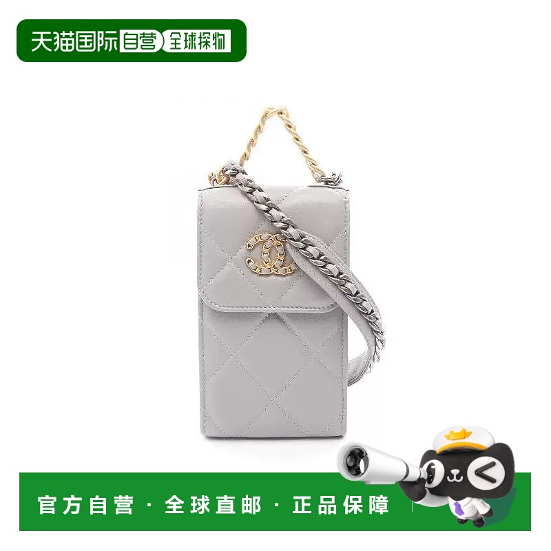 日本直邮中古Chanel香奈儿女包A级95新CHANEL 19 系列牛皮斜挎包