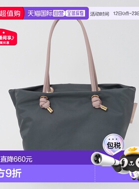 1h可退 日本直邮VIOLA d'ORO 女士 大容量尼龙托特包 双材质设计