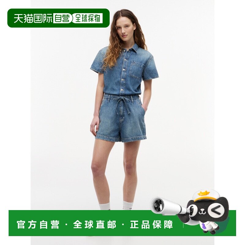 日本直邮tommy hilfiger 牛仔连体裤短裤连体衣