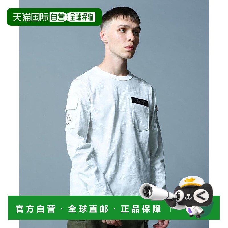 日本直邮AVIREX FATIGUE CREW NECK L/S T-SHIRT 长袖T恤 [AV1129
