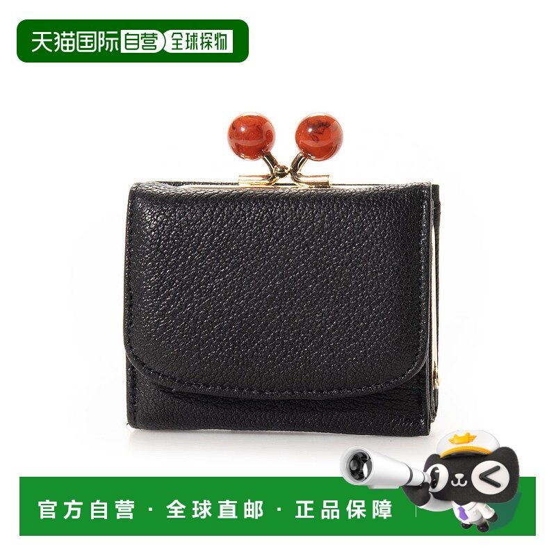 【日本直邮】Perche Perche 亚克力球口三折钱包（BK）