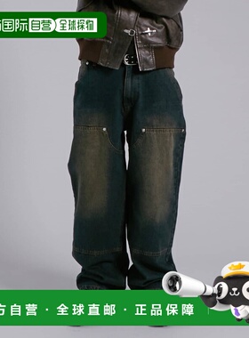 1h可退 日本直邮KOOKY'N 男士 宽松双膝拼接牛仔裤 WWZ2061103A00