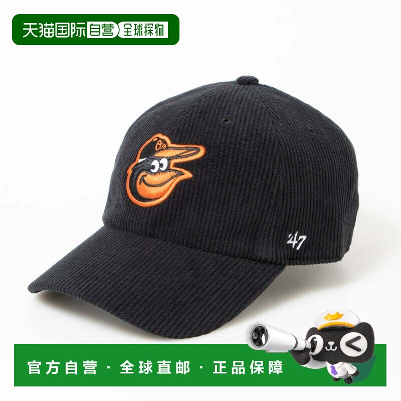 日本直邮NEW ERA 灯芯绒棒球帽 保暖柔软 男女通用黑色 BRAND配饰