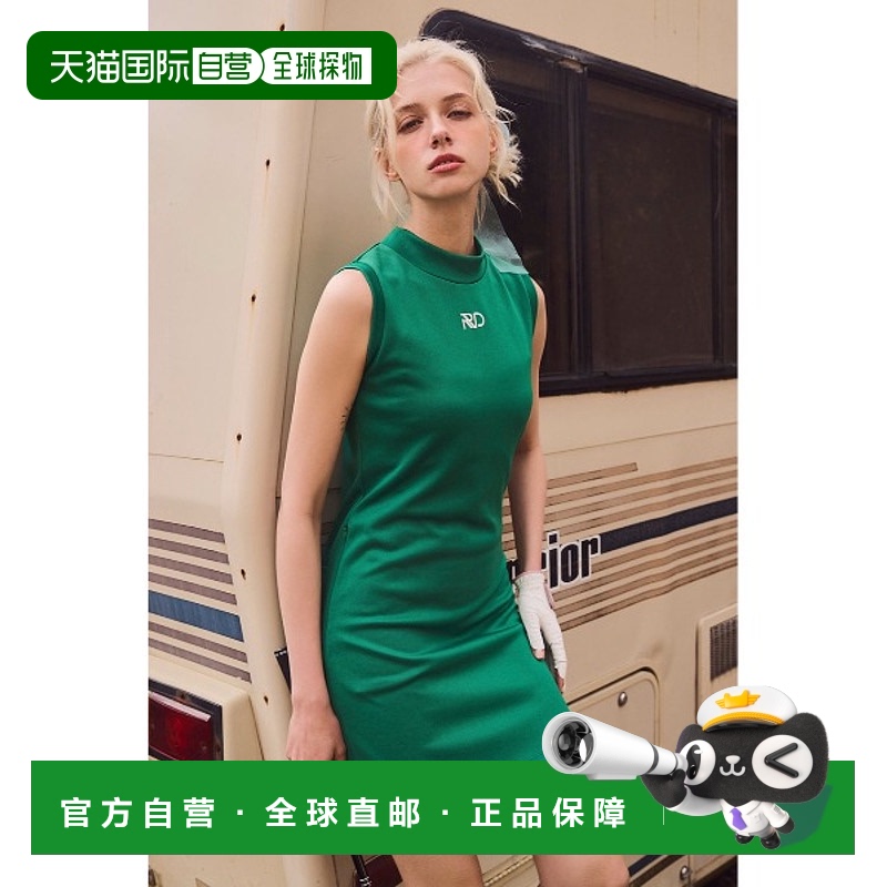 1h可退 日本直邮rienda 女士无袖Logo修身连衣裙 112HSA830111