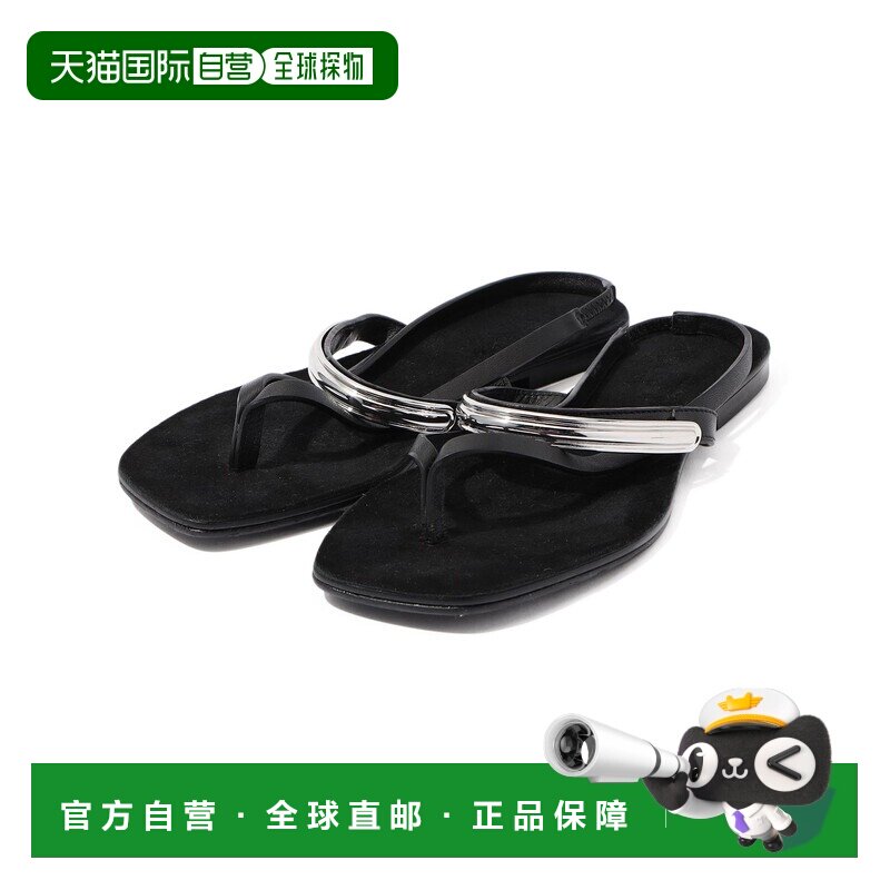 1h可退 日本直邮LAOCOONTE 女士银色扣带平底凉鞋 26015201027