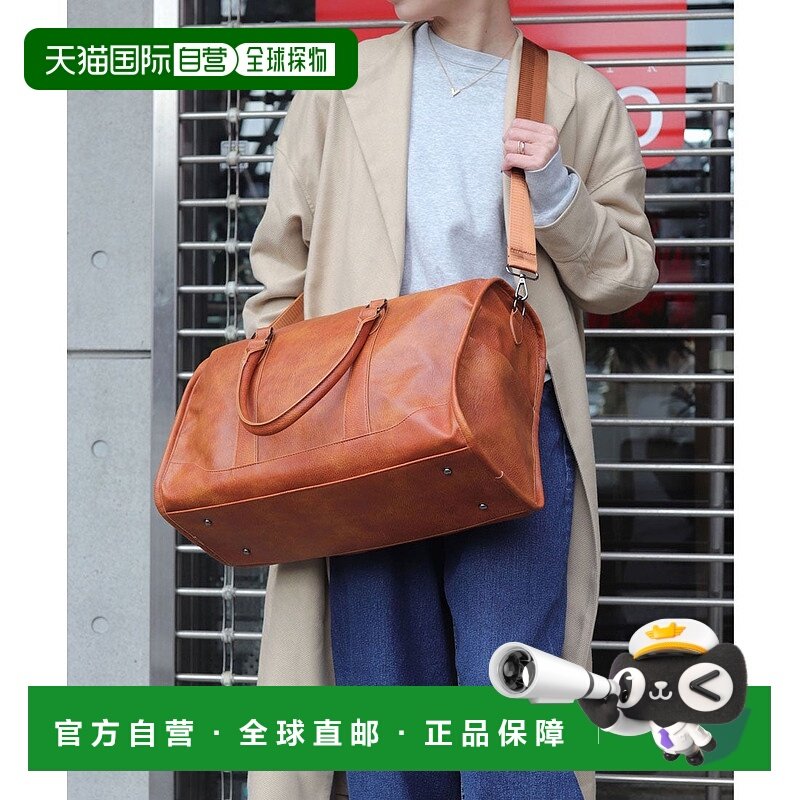 日本直邮florge 轻便多功能易使用的2way仿皮复古波士顿包 FL8218