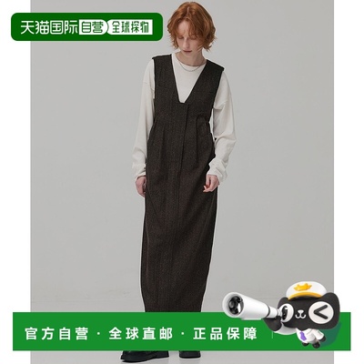 1h可退 日本直邮PUBLIC TOKYO 女装 V领宽松连衣裙 背面抽绳设计