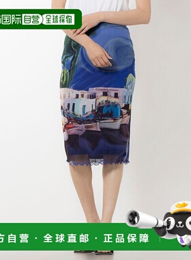 日本直邮Desigual 风景 motif 中长裙 [DE819EW24255]