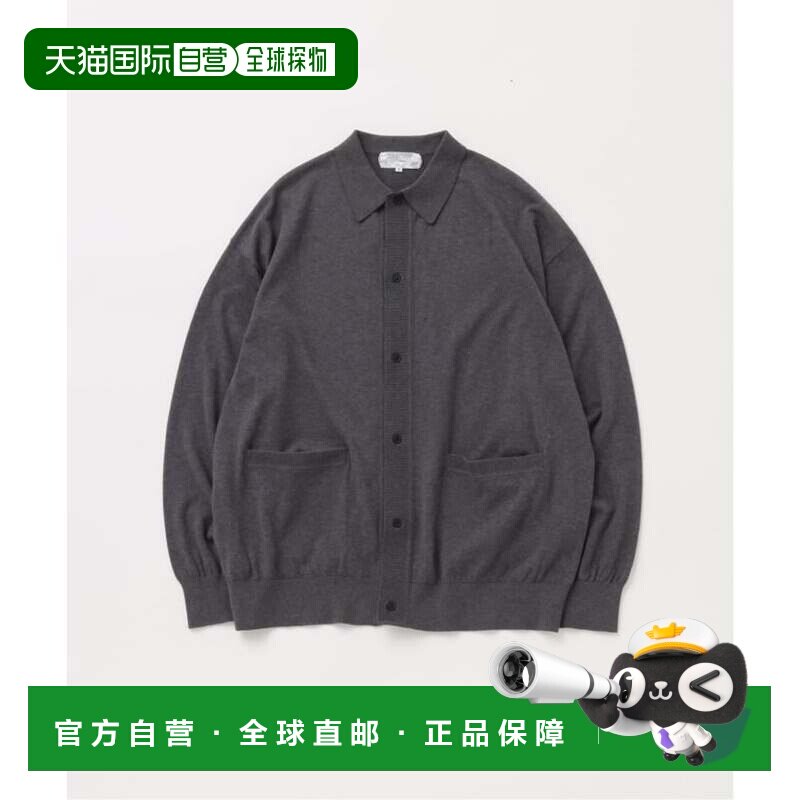 日本直邮JOURNAL STANDARD FOLL 意大利纺吉萨棉针织衬衫 灰色A