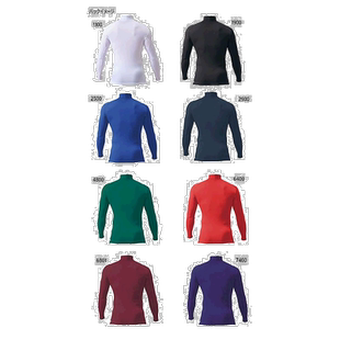 ZETT 儿童 PCW JR 高领长袖背心棒球服上衣速干运动球衣运动服