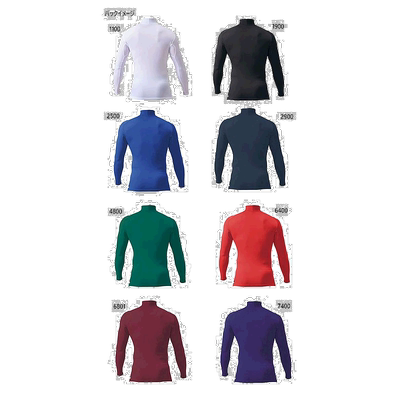 ZETT 儿童 PCW JR 高领长袖背心棒球服上衣速干运动球衣运动服