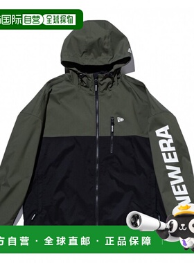 日本直邮NEW ERA 男士滑雪板夹克 OD SNOW JKT WM LOGO OLV BLK [