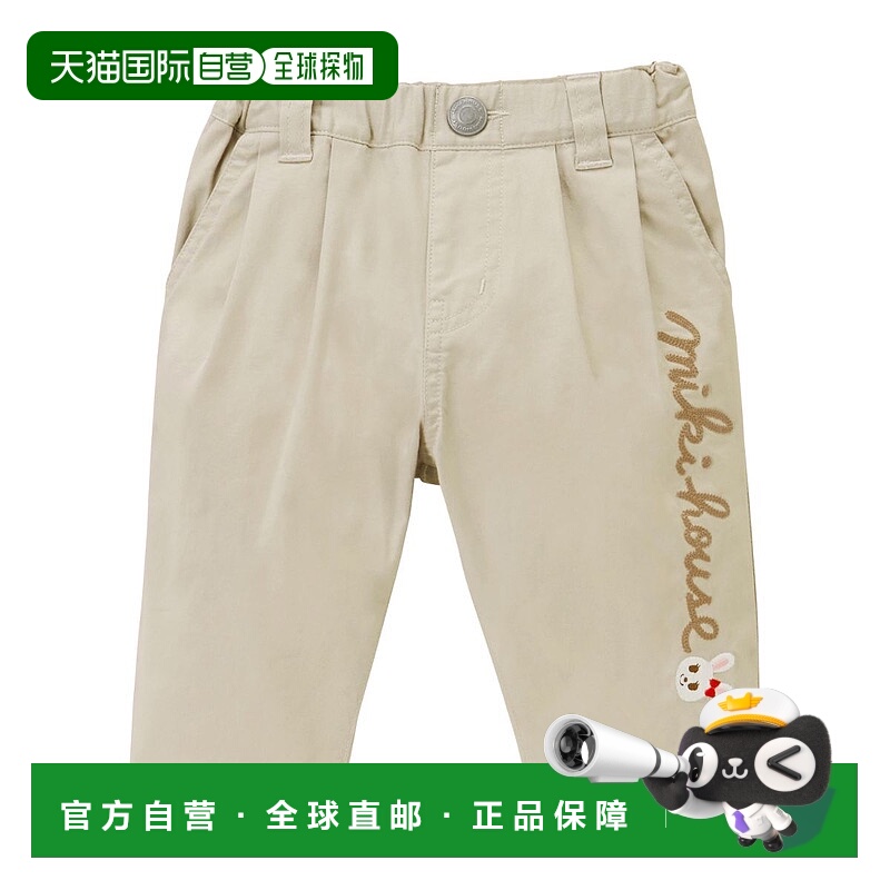 日潮跑腿mikihouse 裤子 （09）浅褐色 ８０10-3250-384牛仔