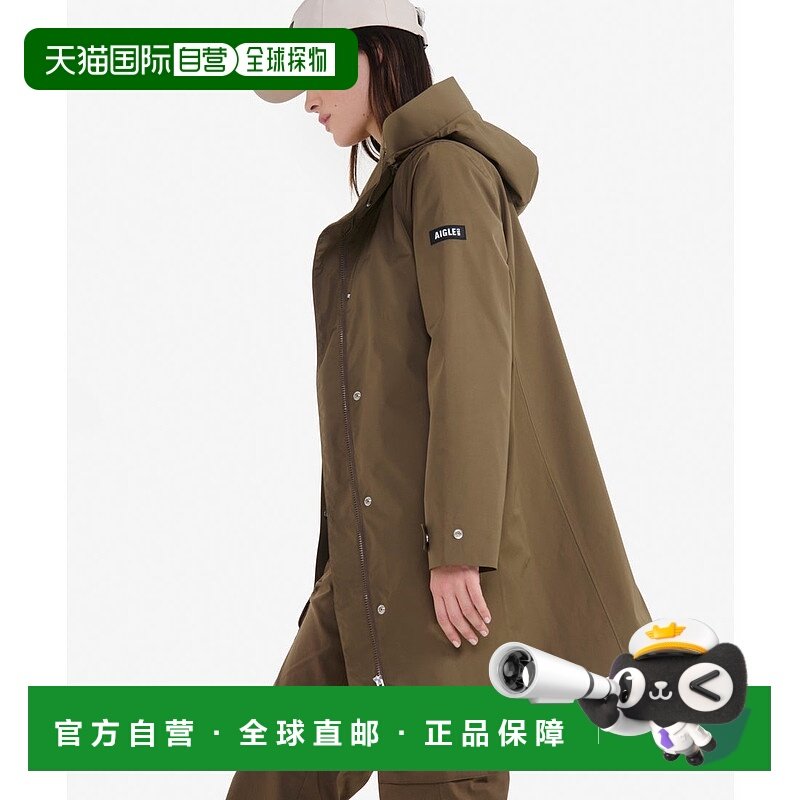 日本直邮AIGLE 透湿防水长连帽夹克 [AI715EW14957]外套