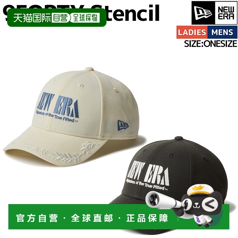 日本直邮New Era GF 9FORTY STENCIL LOGO Nine Forty 模板帽男女