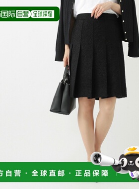 日本直邮Celine 圣日耳曼褶裥半身裙 黑色 女士 rj02v 333j 38no
