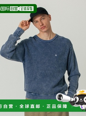 日本直邮SILAS男女同款硫化染圆领针织衫 片畦编纹理设计 1102540