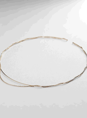 日潮跑腿COCOSHNIK 缠绕链夹式颈链 00