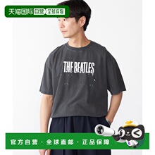 1h可退 日本直邮SHIPS男士经典BEATLES HELP图形印花全棉T恤 1121