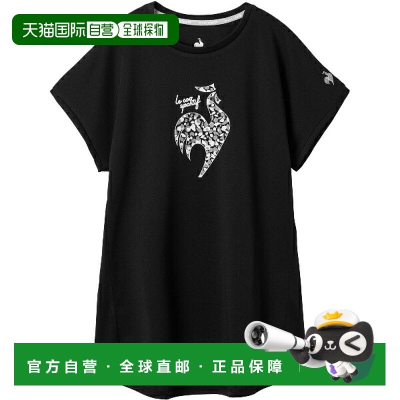 日本直邮Le coq sportif 女士练习网球衫短袖LN5FHT32L-BK00