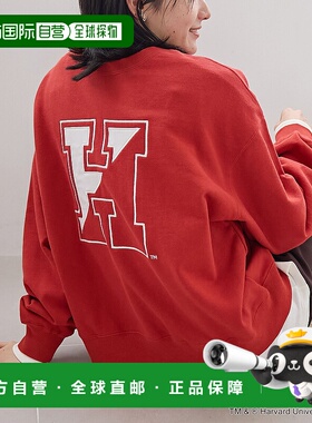 1h可退 日本直邮COEN 女装 2way学院风半拉链卫衣 宽松舒适 76206