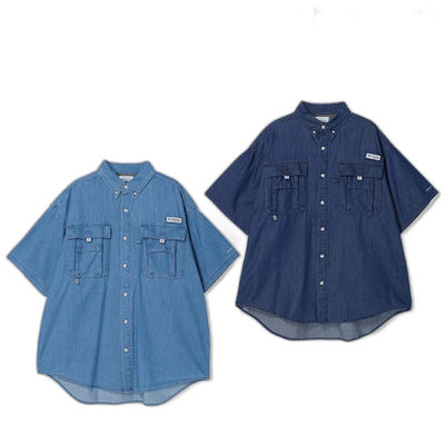 日本直邮Columbia 男士 Bahamas II Denim Short Sleeve Shirt PM