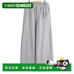 B25F9PL007休闲裤 1h可退 宽松刺绣棉质运动裤 男士 日本直邮MASU